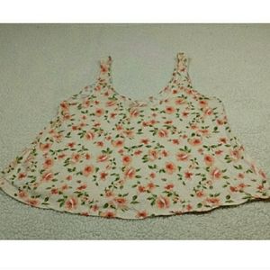 FOREVER 21 floral crop top size S